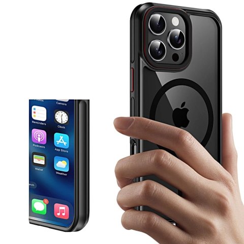 Etui Tech-Protect MagHybrid MagSafe na iPhone 16 Pro - czarne