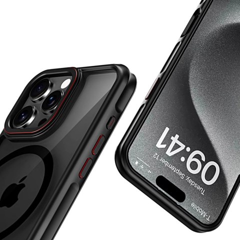 Etui Tech-Protect MagHybrid MagSafe na iPhone 16 Pro - czarne