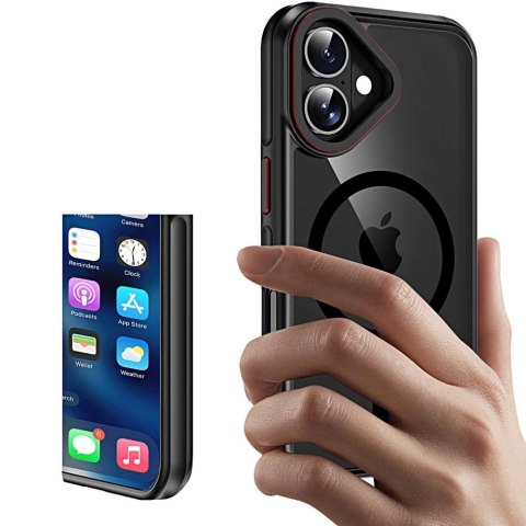 Etui Tech-Protect MagHybrid MagSafe na iPhone 16 - czarne
