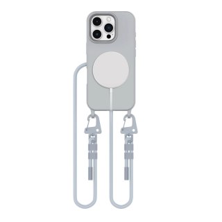 Etui Tech-Protect MagNecklace MagSafe ze smyczą na iPhone 16 Pro Max - szare