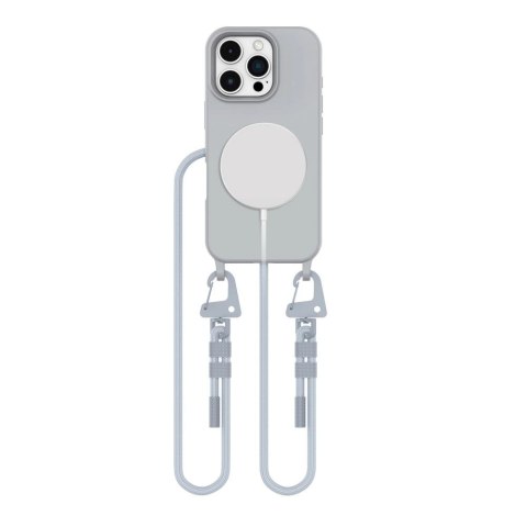 Etui Tech-Protect MagNecklace MagSafe ze smyczą na iPhone 16 Pro Max - szare