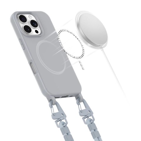Etui Tech-Protect MagNecklace MagSafe ze smyczą na iPhone 16 Pro Max - szare