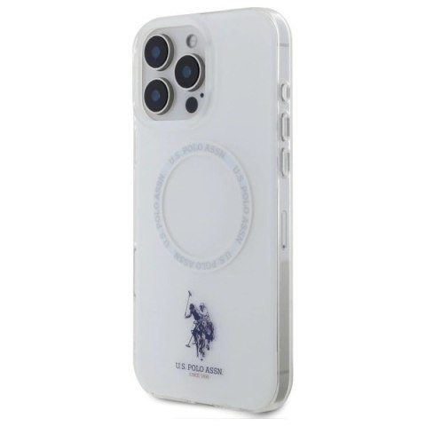 Etui US Polo IML Ring MagSafe na iPhone 16 Pro Max - białe Etui US Polo IML Ring MagSafe na iPhone 16 Pro Max - białe