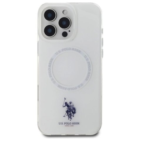 Etui US Polo IML Ring MagSafe na iPhone 16 Pro Max - białe Etui US Polo IML Ring MagSafe na iPhone 16 Pro Max - białe