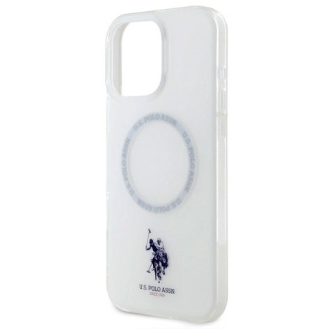 Etui US Polo IML Ring MagSafe na iPhone 16 Pro Max - białe Etui US Polo IML Ring MagSafe na iPhone 16 Pro Max - białe