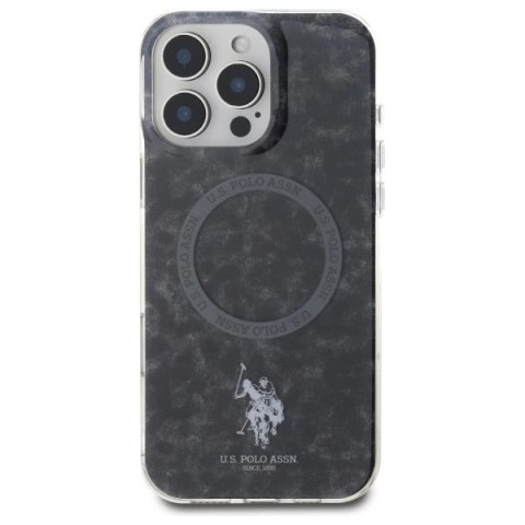 Etui US Polo IML Ring MagSafe na iPhone 16 Pro Max - czarne Etui US Polo IML Ring MagSafe na iPhone 16 Pro Max - czarne