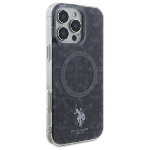 Etui US Polo IML Ring MagSafe na iPhone 16 Pro - czarne Etui US Polo IML Ring MagSafe na iPhone 16 Pro - czarne