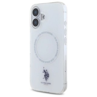 Etui US Polo IML Ring MagSafe na iPhone 16 - białe