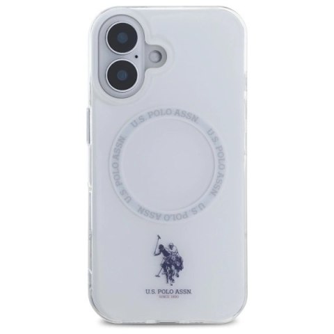 Etui US Polo IML Ring MagSafe na iPhone 16 - białe Etui US Polo IML Ring MagSafe na iPhone 16 - białe