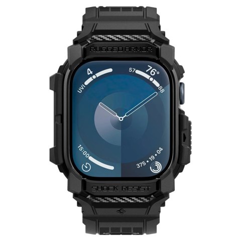 Etui z paskiem Spigen Rugged Armor Pro na Apple Watch 10 (42 mm) - czarne Etui z paskiem Spigen Rugged Armor Pro na Apple Watch 10 (42 mm) - czarne