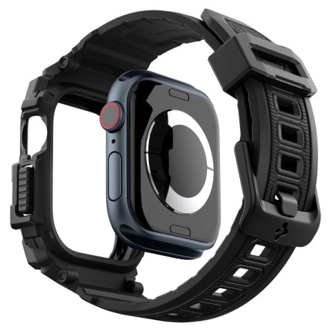 Etui z paskiem Spigen Rugged Armor Pro na Apple Watch 10 (42 mm) - czarne Etui z paskiem Spigen Rugged Armor Pro na Apple Watch 10 (42 mm) - czarne