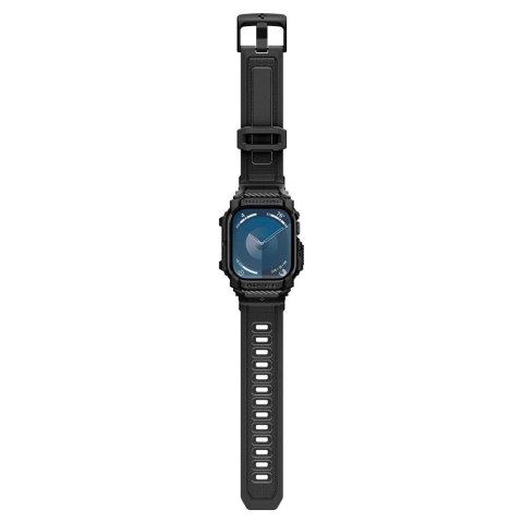 Etui z paskiem Spigen Rugged Armor Pro na Apple Watch 10 (42 mm) - czarne Etui z paskiem Spigen Rugged Armor Pro na Apple Watch 10 (42 mm) - czarne