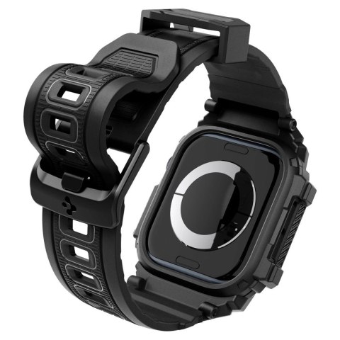 Etui z paskiem Spigen Rugged Armor Pro na Apple Watch 10 (42 mm) - czarne Etui z paskiem Spigen Rugged Armor Pro na Apple Watch 10 (42 mm) - czarne