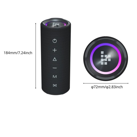 Głośnik przenośny Tronsmart Mirtune C2 24W Bluetooth - czarny Głośnik przenośny Tronsmart Mirtune C2 24W Bluetooth - czarny