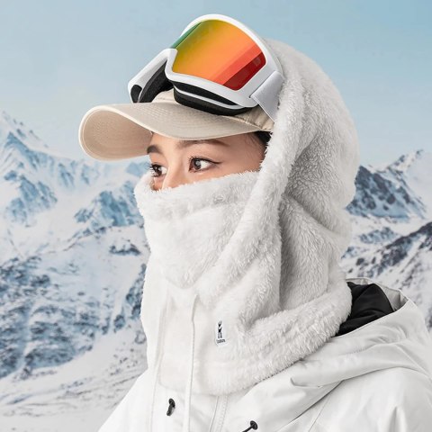 Kominiarka narciarska Qunature Arctic Velvet rozmiar L - biała Kominiarka narciarska Qunature Arctic Velvet rozmiar L - biała