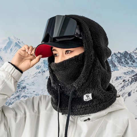 Kominiarka narciarska Qunature Arctic Velvet rozmiar M - czarna Kominiarka narciarska Qunature Arctic Velvet rozmiar M - czarna