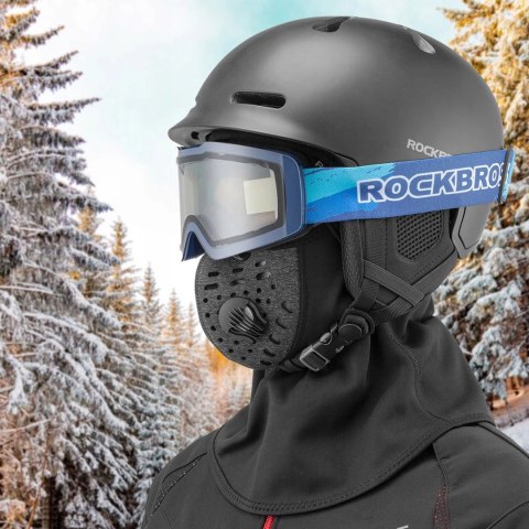 Kominiarka sportowa Rockbros LF7127-1 New Velvet z filtrem - czarna Kominiarka sportowa Rockbros LF7127-1 New Velvet z filtrem - czarna