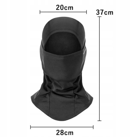 Kominiarka sportowa Rockbros LF7345BK ocieplana - czarna Kominiarka sportowa Rockbros LF7345BK ocieplana - czarna