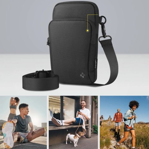 Saszetka na ramię Spigen KD400 Universal Cross Bag Klasden - czarna Saszetka na ramię Spigen KD400 Universal Cross Bag Klasden - czarna