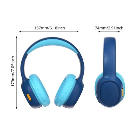 Słuchawki bezprzewodowe Tronsmart KH02 dla dzieci, bezpieczne - niebieskie Słuchawki bezprzewodowe Tronsmart KH02 dla dzieci, bezpieczne - niebieskie