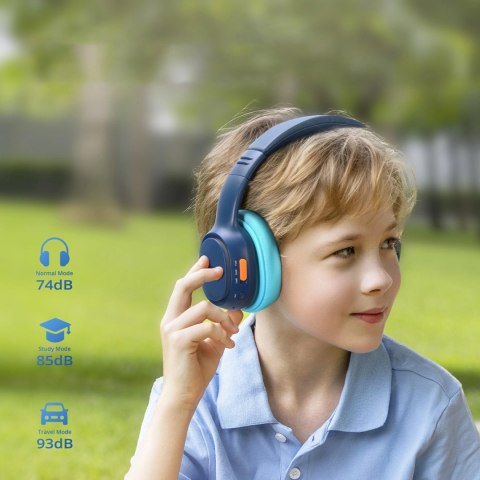 Słuchawki bezprzewodowe Tronsmart KH03 z ANC, dla dzieci, bezpieczne - niebieskie Słuchawki bezprzewodowe Tronsmart KH03 z ANC, dla dzieci, bezpieczne - niebieskie