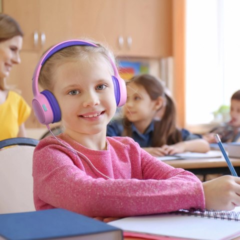 Słuchawki przewodowe Tronsmart KH01 dla dzieci, bezpieczne - różowe Słuchawki przewodowe Tronsmart KH01 dla dzieci, bezpieczne - różowe