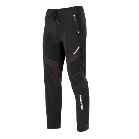 Spodnie sportowe Rockbros Patrol kolarskie wiatroszczelne rozmiar XL - czarne Spodnie sportowe Rockbros Patrol kolarskie wiatroszczelne rozmiar XL - czarne