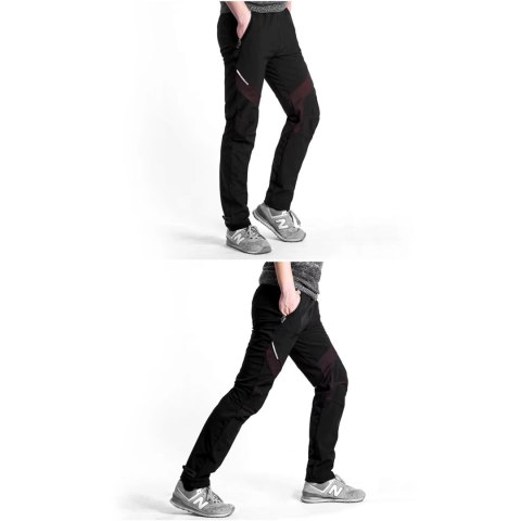 Spodnie sportowe Rockbros Patrol kolarskie wiatroszczelne rozmiar XL - czarne Spodnie sportowe Rockbros Patrol kolarskie wiatroszczelne rozmiar XL - czarne