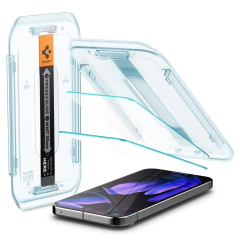 Szkło hartowane Spigen Glas.tR EZ Fit z aplikatorem na Google Pixel 9 Pro XL (2 szt.) Szkło hartowane Spigen Glas.tR EZ Fit z aplikatorem na Google Pixel 9 Pro XL (2 szt.)