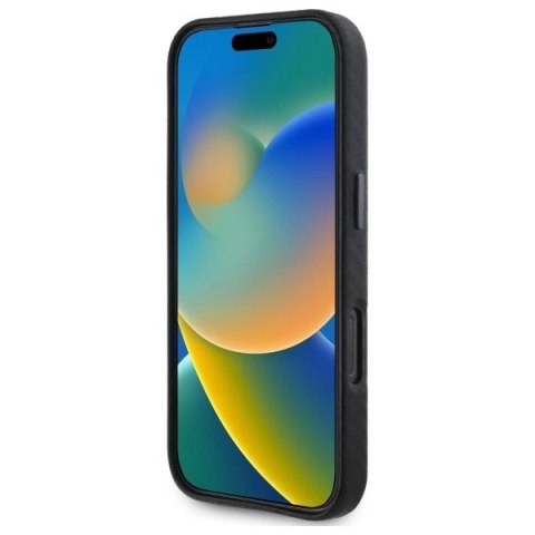 Etui BMW Carbon Wrapped Metal na iPhone 16 Pro - czarne