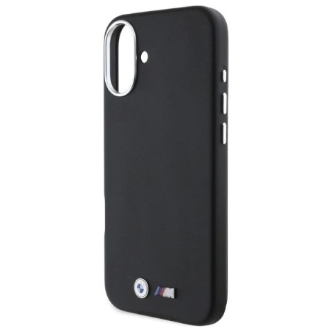 Etui BMW M Smooth Full Wrapped Metal MagSafe na iPhone 16 Plus - czarne