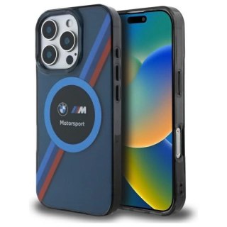 Etui BMW Motosport IML Circle MagSafe na iPhone 16 Pro - granatowe