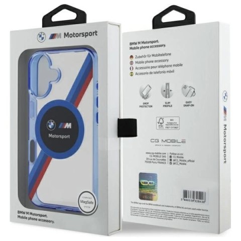 Etui BMW Motosport IML Circle MagSafe na iPhone 16 - przezroczyste