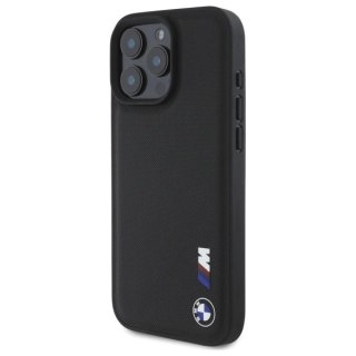 Etui BMW Smooth Rubber Logo na iPhone 16 Pro Max - czarne