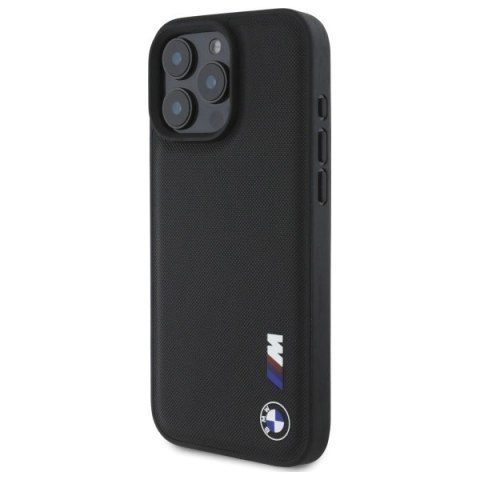 Etui BMW Smooth Rubber Logo na iPhone 16 Pro Max - czarne