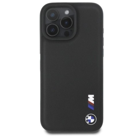 Etui BMW Smooth Rubber Logo na iPhone 16 Pro Max - czarne