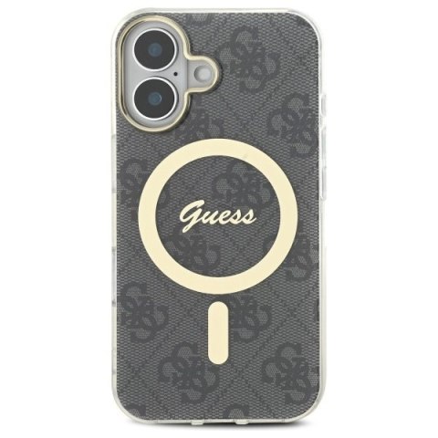 Etui Guess IML 4G MagSafe na iPhone 16 Plus - czarne Etui Guess IML 4G MagSafe na iPhone 16 Plus - czarne
