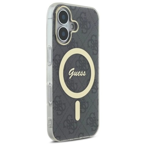Etui Guess IML 4G MagSafe na iPhone 16 Plus - czarne Etui Guess IML 4G MagSafe na iPhone 16 Plus - czarne