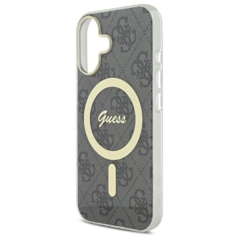 Etui Guess IML 4G MagSafe na iPhone 16 Plus - czarne Etui Guess IML 4G MagSafe na iPhone 16 Plus - czarne