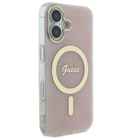 Etui Guess IML 4G MagSafe na iPhone 16 Plus - różowe Etui Guess IML 4G MagSafe na iPhone 16 Plus - różowe