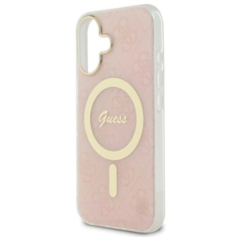 Etui Guess IML 4G MagSafe na iPhone 16 Plus - różowe Etui Guess IML 4G MagSafe na iPhone 16 Plus - różowe