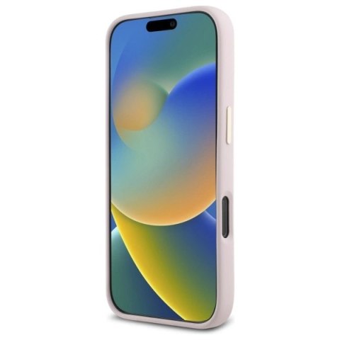 Etui Guess Silicone Logo Strass 4G na iPhone 16 Pro - jasnoróżowe Etui Guess Silicone Logo Strass 4G na iPhone 16 Pro - jasnoróżowe