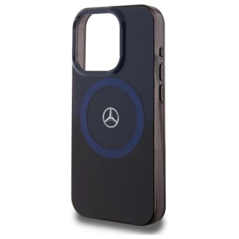 Etui Mercedes MB Double Layer BiColor MagSafe na iPhone 16 Pro Max - niebieskie
