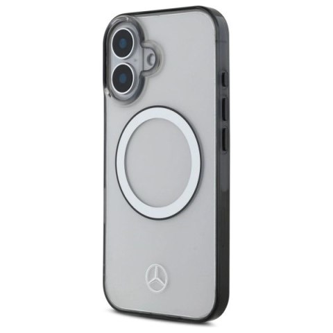Etui Mercedes Printed logo MagSafe na iPhone 16 - przezroczysty Etui Mercedes Printed logo MagSafe na iPhone 16 - przezroczysty