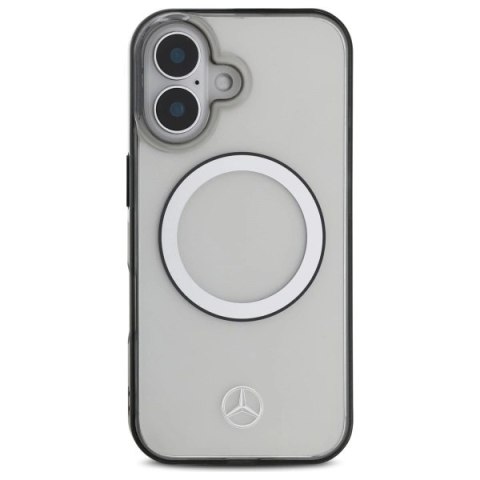 Etui Mercedes Printed logo MagSafe na iPhone 16 - przezroczysty Etui Mercedes Printed logo MagSafe na iPhone 16 - przezroczysty