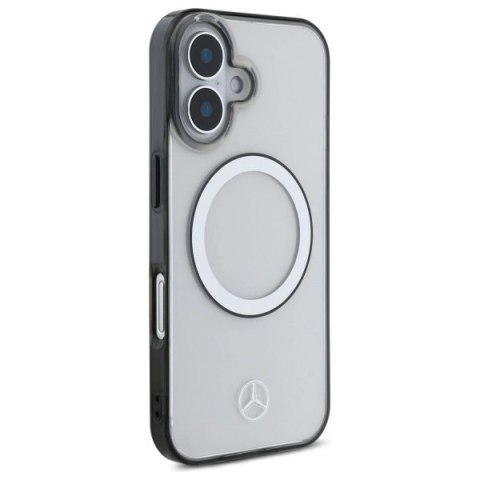 Etui Mercedes Printed logo MagSafe na iPhone 16 - przezroczysty Etui Mercedes Printed logo MagSafe na iPhone 16 - przezroczysty