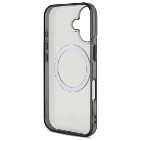 Etui Mercedes Printed logo MagSafe na iPhone 16 - przezroczysty Etui Mercedes Printed logo MagSafe na iPhone 16 - przezroczysty