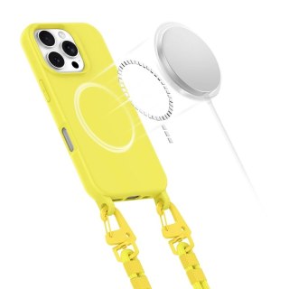 Etui Tech-Protect MagNecklace MagSafe ze smyczą na iPhone 16 Pro Max - zółte