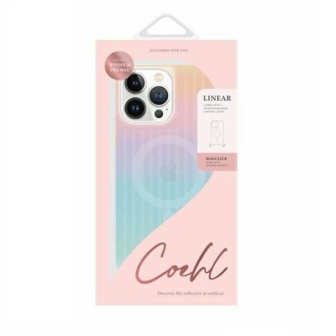Etui UNIQ Coehl Linear Magnetic Charging na iPhone 16 Pro Max - opalizujące Etui UNIQ Coehl Linear Magnetic Charging na iPhone 16 Pro Max - opalizujące