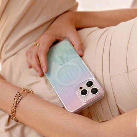 Etui UNIQ Coehl Linear Magnetic Charging na iPhone 16 Pro Max - opalizujące Etui UNIQ Coehl Linear Magnetic Charging na iPhone 16 Pro Max - opalizujące